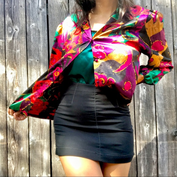 jazzy 80s button up - Picture 2 of 4